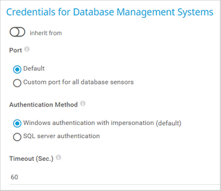 Credentials for Database Management Systems