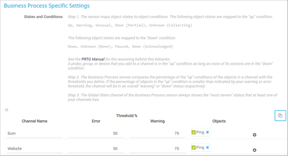 The Business Process Sensor Configuration Clipboard