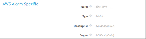 AWS Alarm Specific