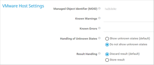 VMware Host Settings