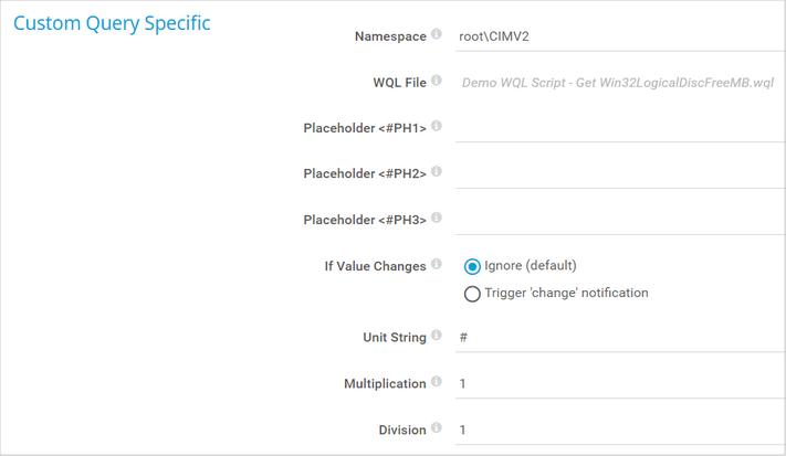 Custom Query Specific